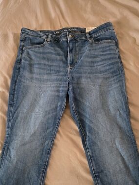 American Eagle Outfitters Womens Light Blue Stretch Jeans